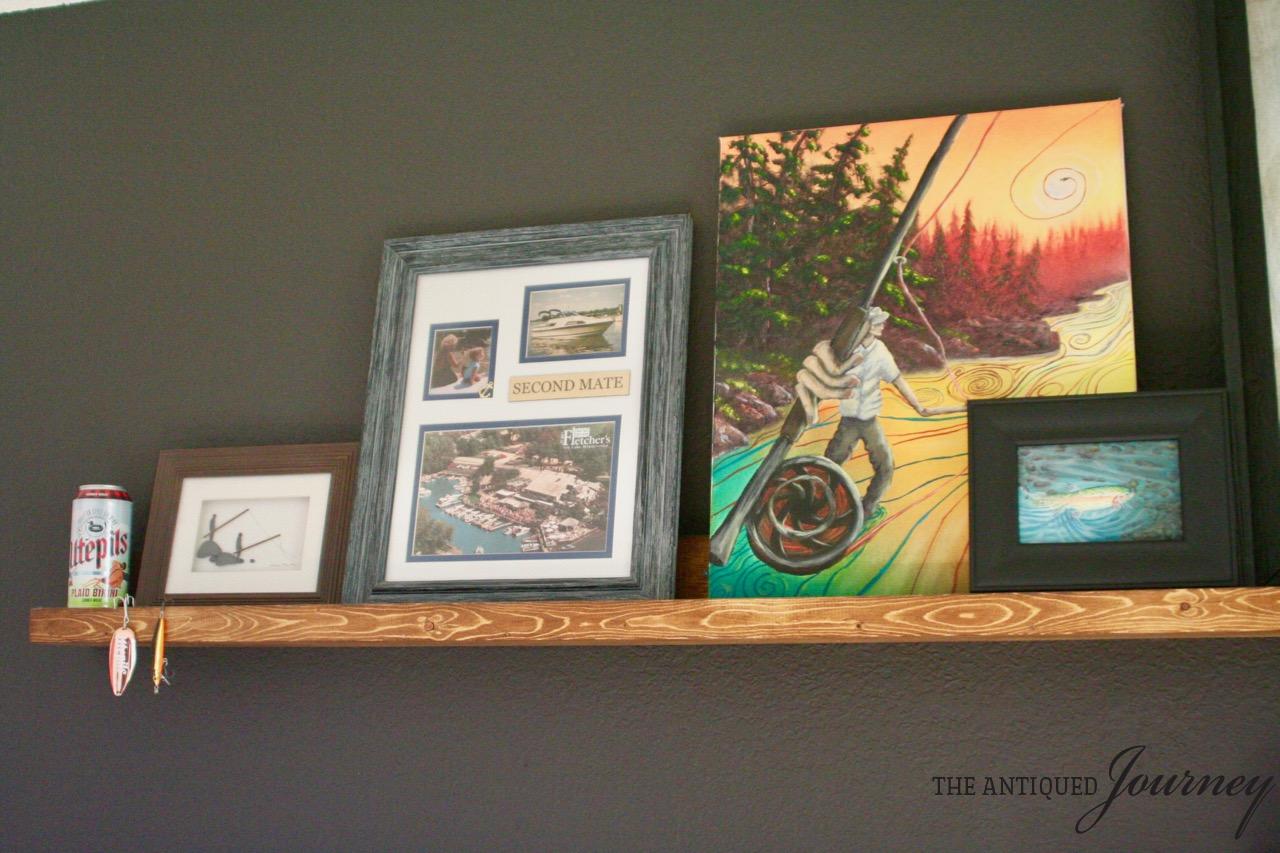 How To Style A Picture Rail Using Vintage Finds - The Antiqued Journey