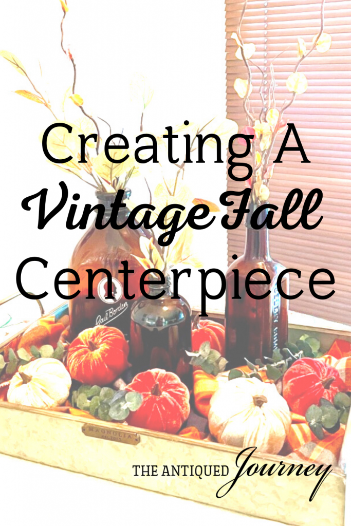how to create a vintage fall centerpiece