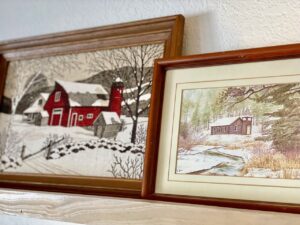 vintage winter barn pictures
