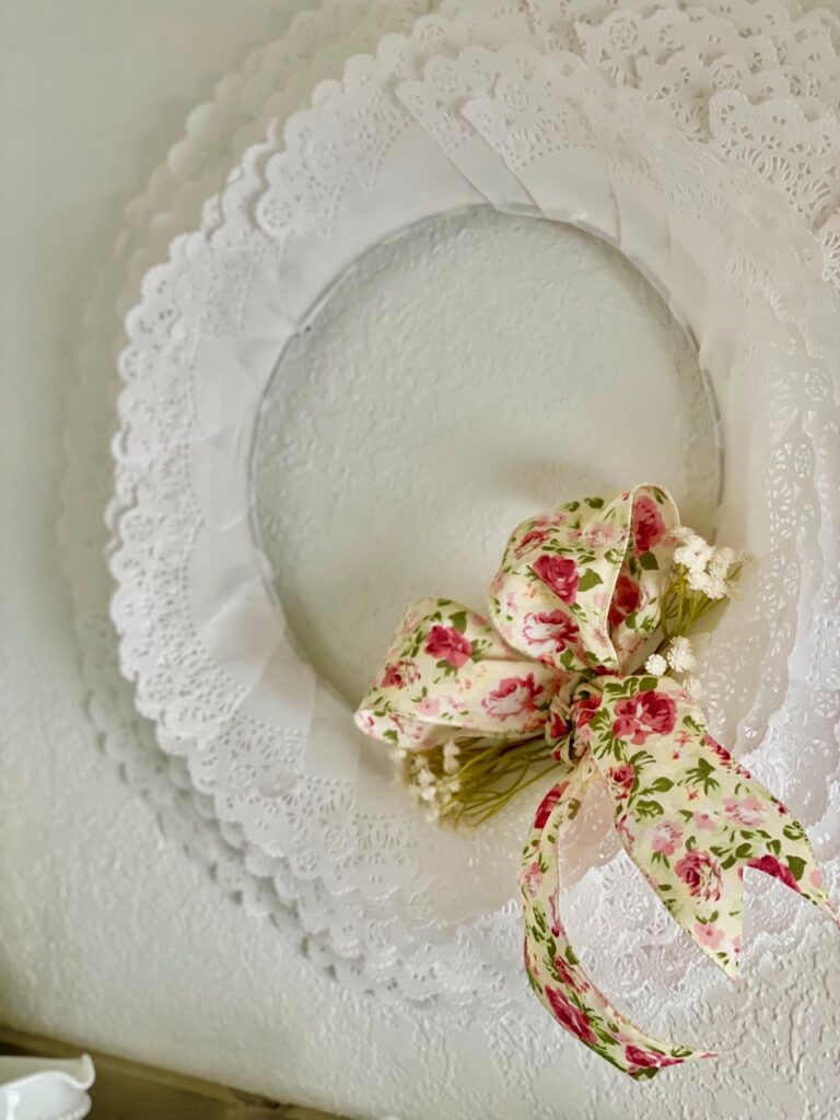 DIY Doily Wreath