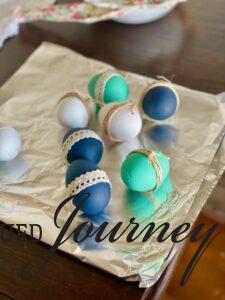 DIY painted Easter eggs