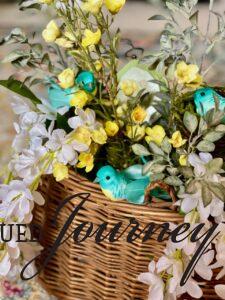 Floral Vintage Door Basket - The Antiqued Journey