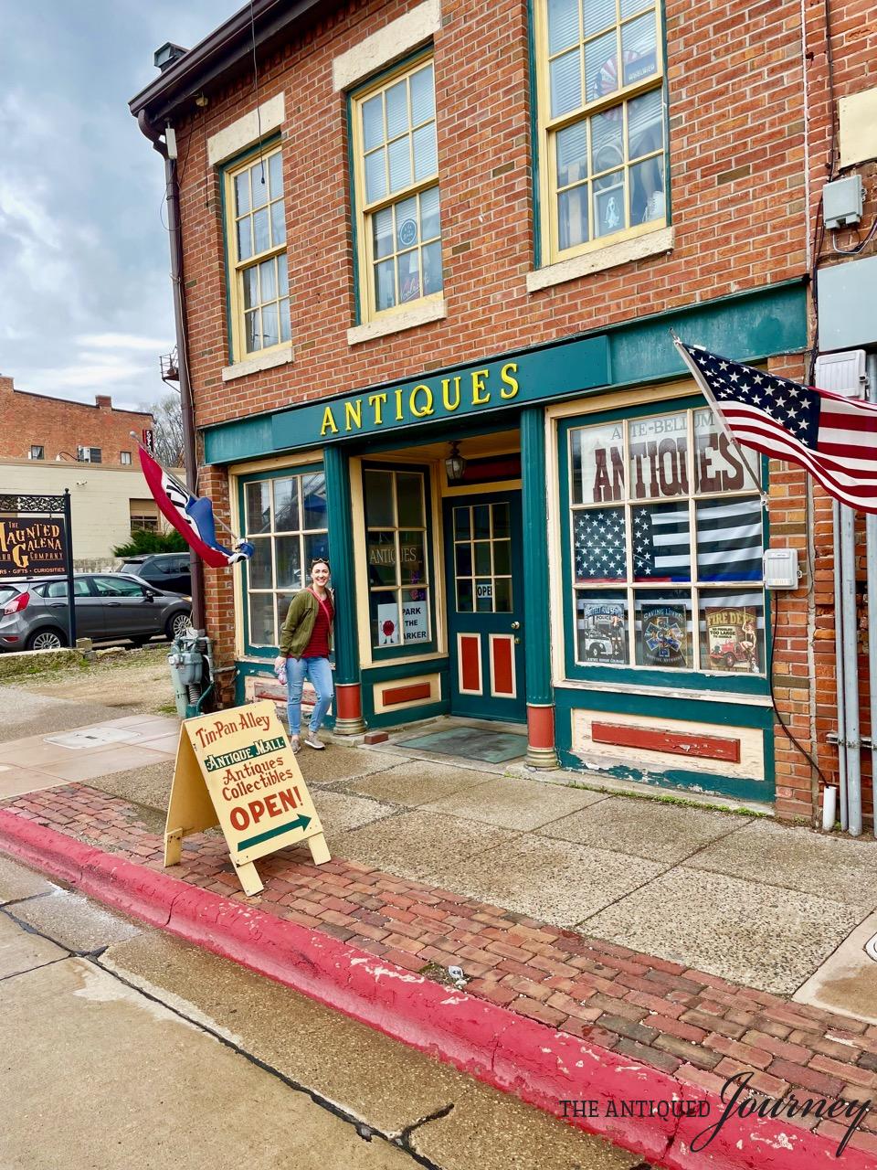 an antique store in Galena