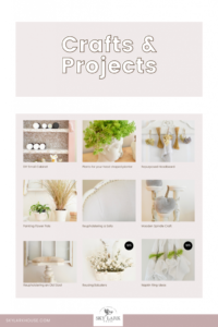 a summary of crafts and projects from Sky Lark House