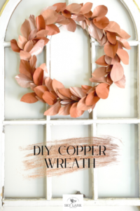 DIY copper wreath from Sky Lark House