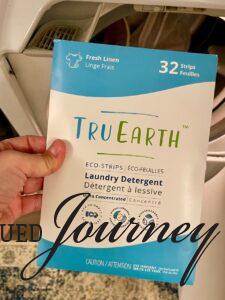 a package of Tru Earth laundry eco-strips