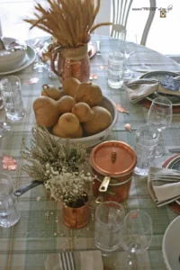 a fall table setting from Master"pieces" of My Life