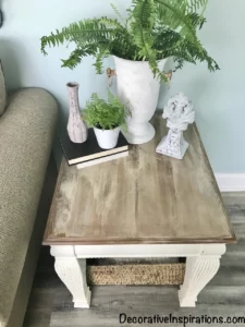 an end table makeover from Decorative Inspirations
