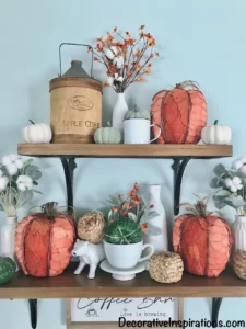 a fall display by Decorative Inspirations