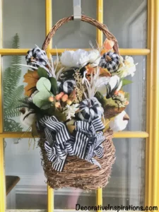 a thrifted fall wreath from Decorative Inspirations