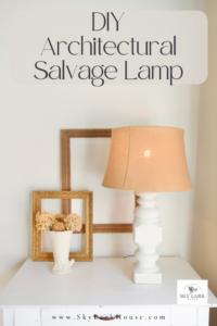 a DIY Salvaged lamp from Sky Lark House