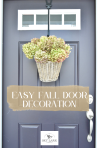 easy fall door decor by Sky Lark House
