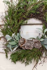 a sparkly twig wreath from Reinvented Delaware