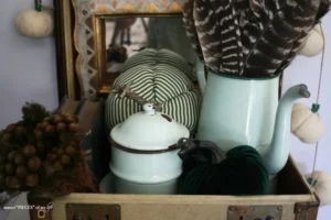 a vintage suitcase vignette from master'PIECES' of my life 