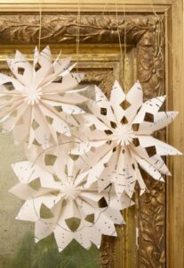 paper snowflakes from Sky Lark House