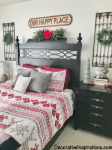 a Christmas bedroom from Decorative Inspirations