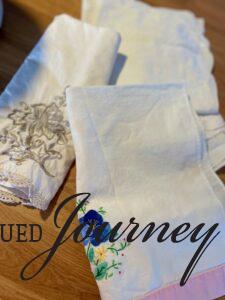 various cloth napkins for a table setting