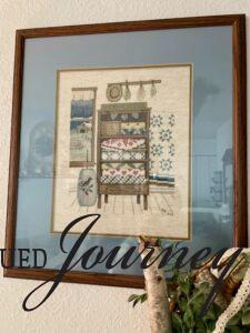 a vintage needlework picture 