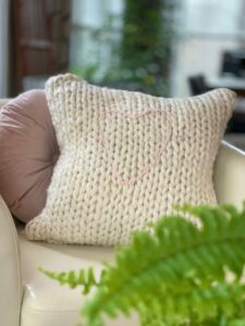 a Valentine pillow DIY from Saved From Salvage
