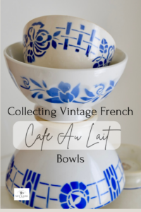 collecting vintage French bowls from Sky Lark House