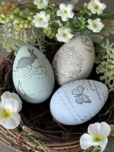 stamped Easter eggs from An Organized Season
