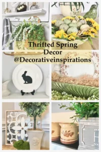 thrifted Spring decor from Decorative Inspirations