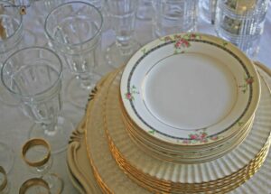 a thrifted tablescape from Master'pieces' of my Life