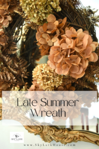 a late Summer wreath DIY from Sky Lark House