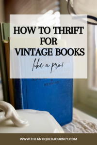 how to thrift for vintage books