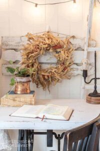 a corn husk wreath from Reinvented Delaware