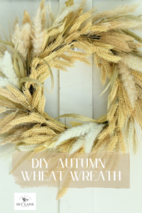an autumn wheat wreath DIY from Sky Lark House