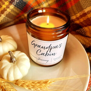 a hand poured soy wax Fall Candle for sale