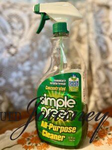 Simple Green All Purpose Cleaner for cleaning showers