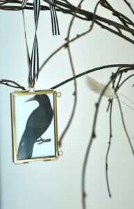 vintage style crow ornaments DIY 