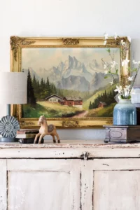 a vintage oil painting from Lost and Found Decor
