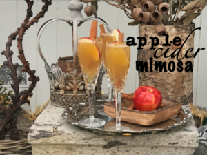 apple cider mimosa recipe from Masterpieces of my Life