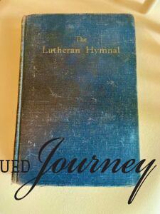 a thrifted 1940's Lutheran Hymnal