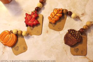 clay and bead tags from crazylittlelovebirds