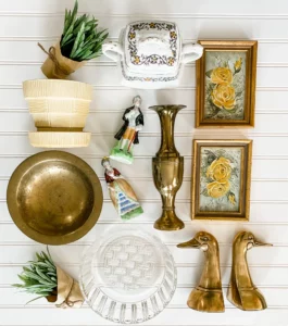 flat lay photo from Lost and Found Decor