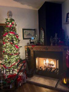 Christmas tree with fireplace Journey Jots #6