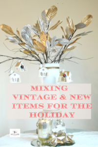 mixing vintage and new holiday decor from Sky Lark House