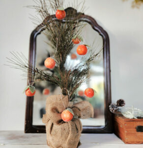 DIY sugared fruit ornaments from twelveoeight blog