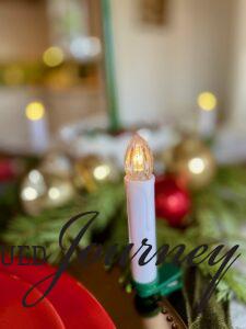 clip on candle for Christmas table setting