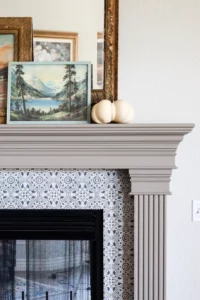 how to update an old fireplace with paint