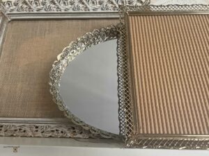 thrifted metal picture frames