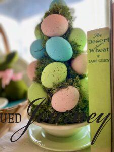 easy Easter egg topiary DIY craft
