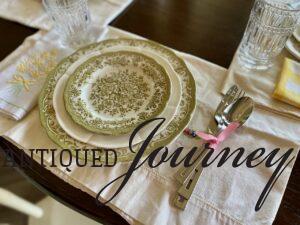 Spring table setting accessories