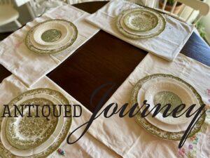 vintage mix and match plates