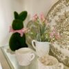 how to decorate a hutch for Spring